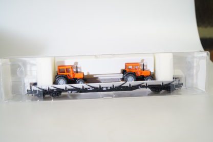 H0 Fleischmann 99 5287K Rungenwagen Ladung: 2x Traktor, neuw./ovp