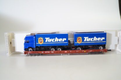 H0 Fleischmann 5278 Rollende Landstraße + LKW Tucher, neuw./ovp
