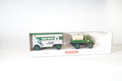 1:87 Wiking 0371 06 Unimog mit Anh. Keller-Geister, neuw./ovp