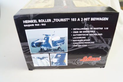 1:10 Schuco 06540 Metallmodell Heinkel Roller Tourist + Beiwagen, neuw./ovp