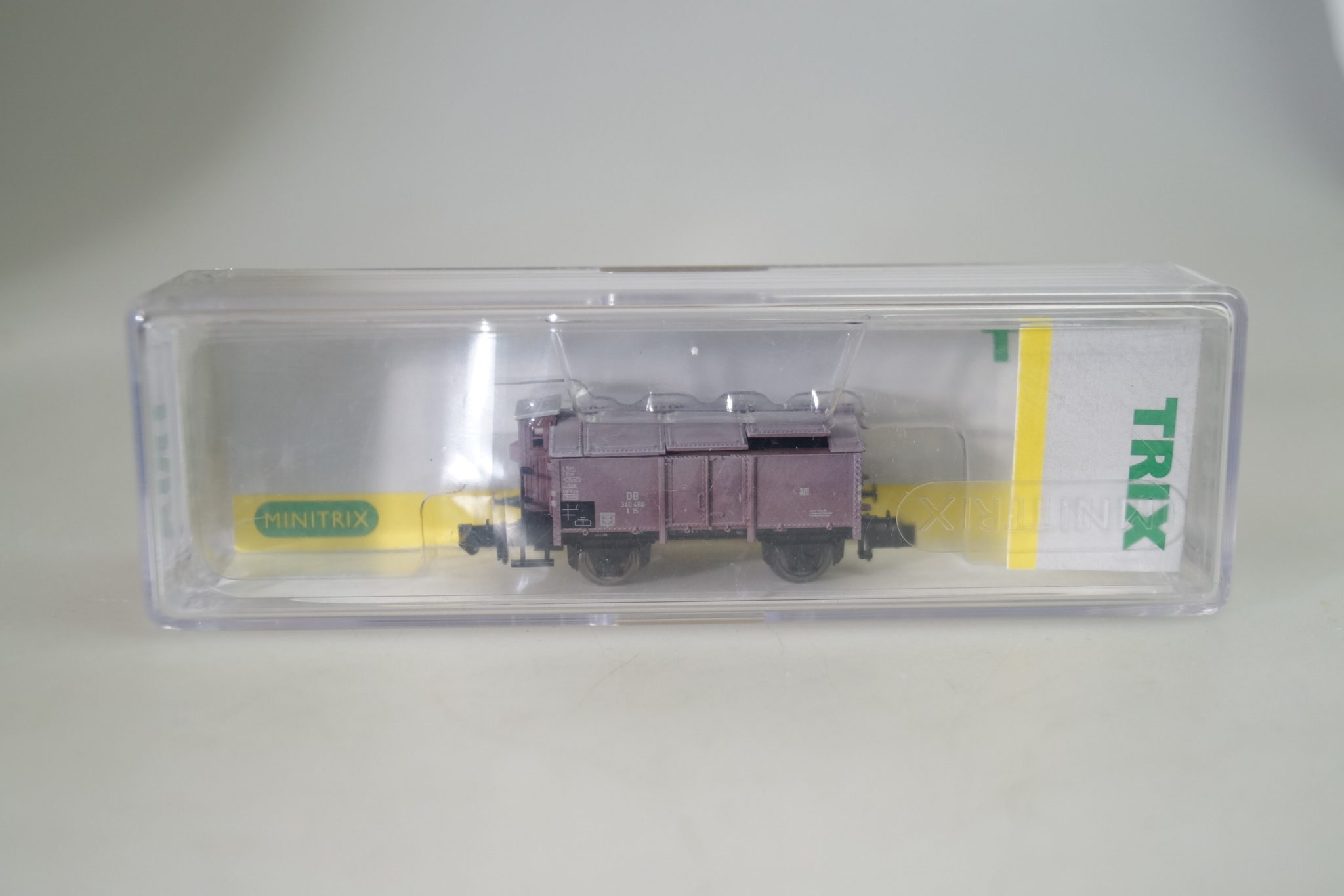 Spur N: Minitrix 15150 Klappdeckelwagen, neuw./ovp