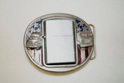 selten: Gürtelschnalle mit Zippo-Feuerzeug Buckles of America Masterpiece ZP-7
