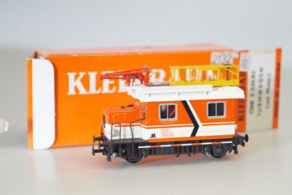 h0 Klein Modellbahn Turmwagen mit Motor 534.82, top/ovp