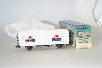 1:87 Pocher 317 Güterwagen SJ Scan, top/ovp