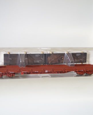 H0 Fleischmann 97 5787K Flachwagen mit Ladung, TOP/OVP