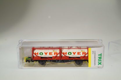 Spur N: Minitrix 15257-09 Containerwagen Hoyer, neu