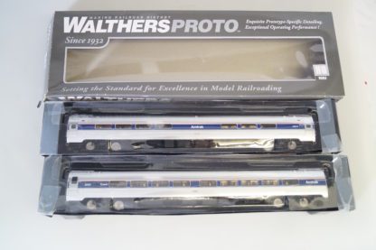 h0 Walthers 2 Stück US-Personenwagen Amtrak '85 Budd, top/ovp