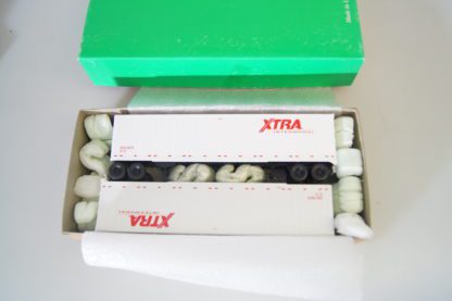 h0 2 Stück US-Gw: 2x Walthers XTRA intermodal, ok/Ersatz-Vp