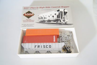 h0 Proto 2000 High Side Covered Hopper SF + 2x Container, sauber/ovp