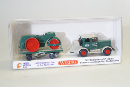 1:87 Wiking 0851 52 Hanomag mit Strassenwalze, neuw./OVP