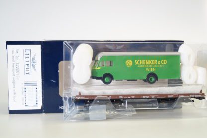 H0 Liliput L220015 Niederflurwagen ÖBB Ladung: LKW SCHENKER, neuw./ovp
