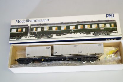 H0 Piko Containerwagen mit 3 Containern, unbespielt/ovp