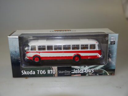 1:87 Brekina 58257 Skoda 706 RTO / Jelcz 043 rot/weiß, neu