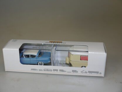 1:87 Brekina 20837 Opel Kapitän mit Wohnwagen Eriba, neu