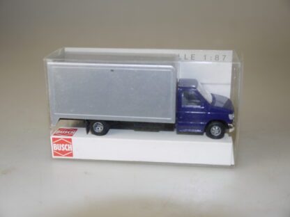 1:87 Busch 41850 Ford E-350 Koffer blau, neu/ovp