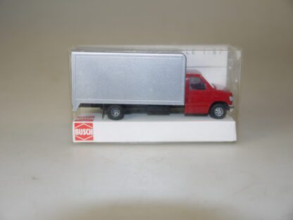 1:87 Busch 41850 Ford E-350 Koffer rot, neu/ovp