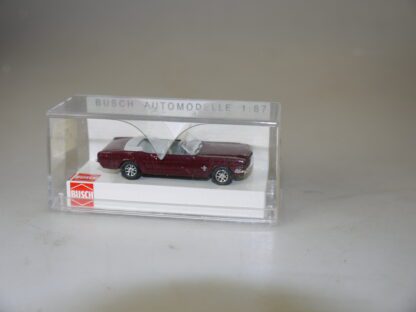 1:87 Busch 47505 Ford Mustang Cabrio dkl.rot, neu