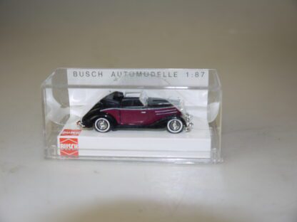 1:87 Busch 40507 MB 170S Cabrio rot/schwarz, neu