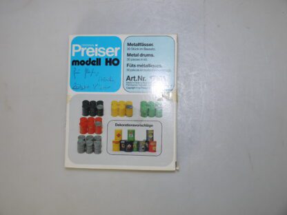 h0 Preiser 17101 Metallfässer - neuw./ovp