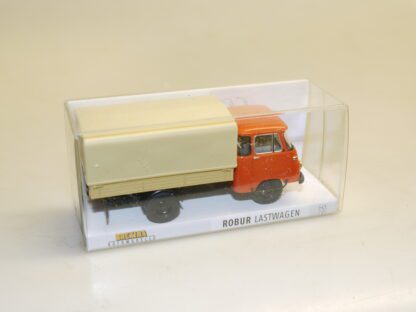 1:87 Brekina 30600 Robur LO2501 Pritsche/Plane hellrot, neu