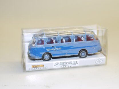 1:87 Brekina 56008 Setra S6 Reisebus blau – top/ovp