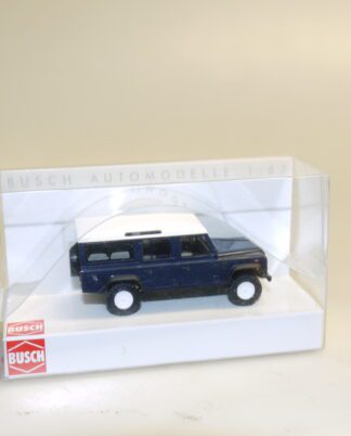 1:87 Busch 50302 Land Rover Defender dkl.blau, neuw./ovp
