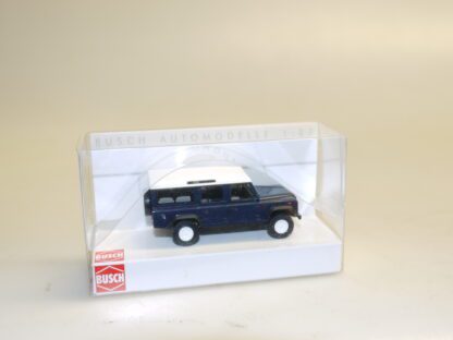 1:87 Busch 50302 Land Rover Defender dkl.blau, neuw./ovp