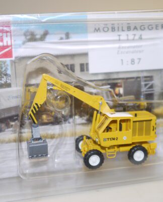 1:87 Busch 42870 Mobilbagger T174 gelb, neuw./ovp