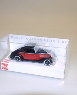 1:87 Busch 40501 MB 170S Cabrio rot/schwarz, neu