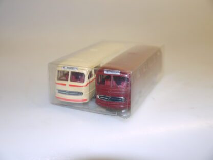 1:87 Brekina 2er-Set Omnibus MB O-321 Deutsche Bundesbahn/Rheinische BGS, neuw./ovp