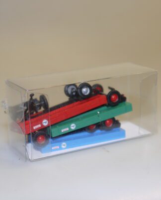1:87 Busch 44977 3 Stück(!) Landw.Anhänger rot/grün/blau, neuw./ovp