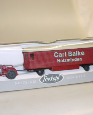 h0 380 Roskopf Fahr-Schlepper + Möbelkoffer Carl Balke, neuw./ovp