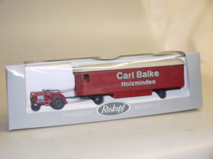 h0 380 Roskopf Fahr-Schlepper + Möbelkoffer Carl Balke, neuw./ovp