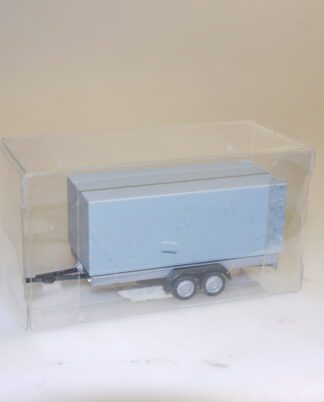 1:87 Herpa 052450 PKW-2-Achs-Anhänger grau/silber, neuw./Fremd-Vp