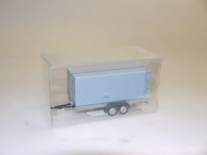 1:87 Herpa 052450 PKW-2-Achs-Anhänger grau/silber, neuw./Fremd-Vp