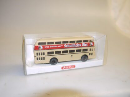 1:87 Wiking 0722 02 39 Büssing Doppeldecker Schultheiss Bier, neuw./ovp