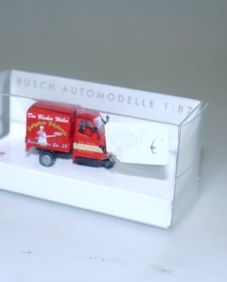 1:87 Busch 48458 Piaggio Ape 50 Bäckerei, neuw./ovp