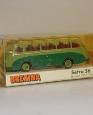 1:87 Brekina 5600 Setra S6 Reisebus grün, neuw./ovp