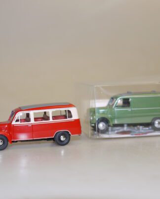 1:87 Busch 51201 + 51251 2 Stück Framo: Kasten grün + verglast rot, neuw./Teil-Vp