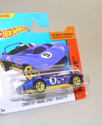 1:64 Hot Wheels CFH-04 Corvette Grand Sport Roadster blau #9, neuw./ovp