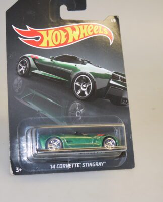 1:64 Hot Wheels GBB74 2014 Corvette Stingray grün-met., neuw./ovp