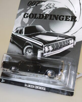 1:64 Hot Wheels 007 Goldfinger CGB75 '64 Lincoln Continental schwarz, neuw./ovp