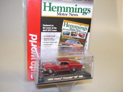1:64 Auto World AW64023/Hemmings 1966 Chevy Chevelle dkl.rot, neuw./ovp