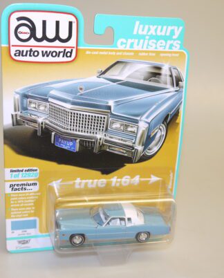 1:64 Auto World AW64312 1975 Cadillac Eldorado blau, neuw./ovp