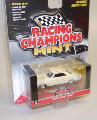 1:64 Racing Champions RC002 1966 Chevy Nova altweiß, neuw./ovp