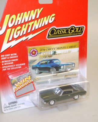 1:64 Johnny Lightning 404-23 1970 Chevy Monte Carlo grün, neuw./ovp