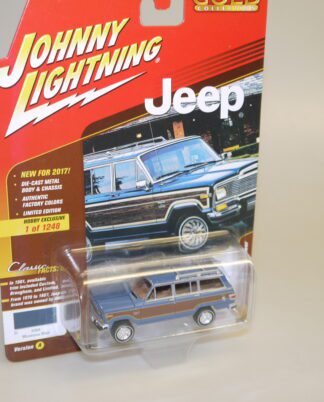 1:64 Johnny Lightning JLCG006 1981 Jeep Wagoneer blau/braun, neuw./ovp