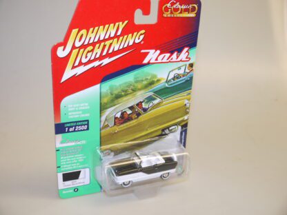 1:64 Johnny Lightning JLCG014 Nash Metropoliton schwarz/weiß, neuw./ovp