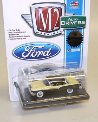 1:64 Castline M2 Machines 11228 1957 Ford Fairlane schwarz/gelb, neuw./ovp