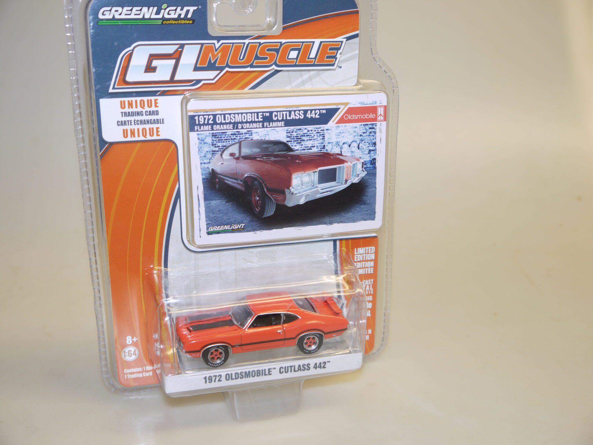 1:64 Greenlight 13110 1972 Oldsmobile Cutlass orange, neuw./ovp
